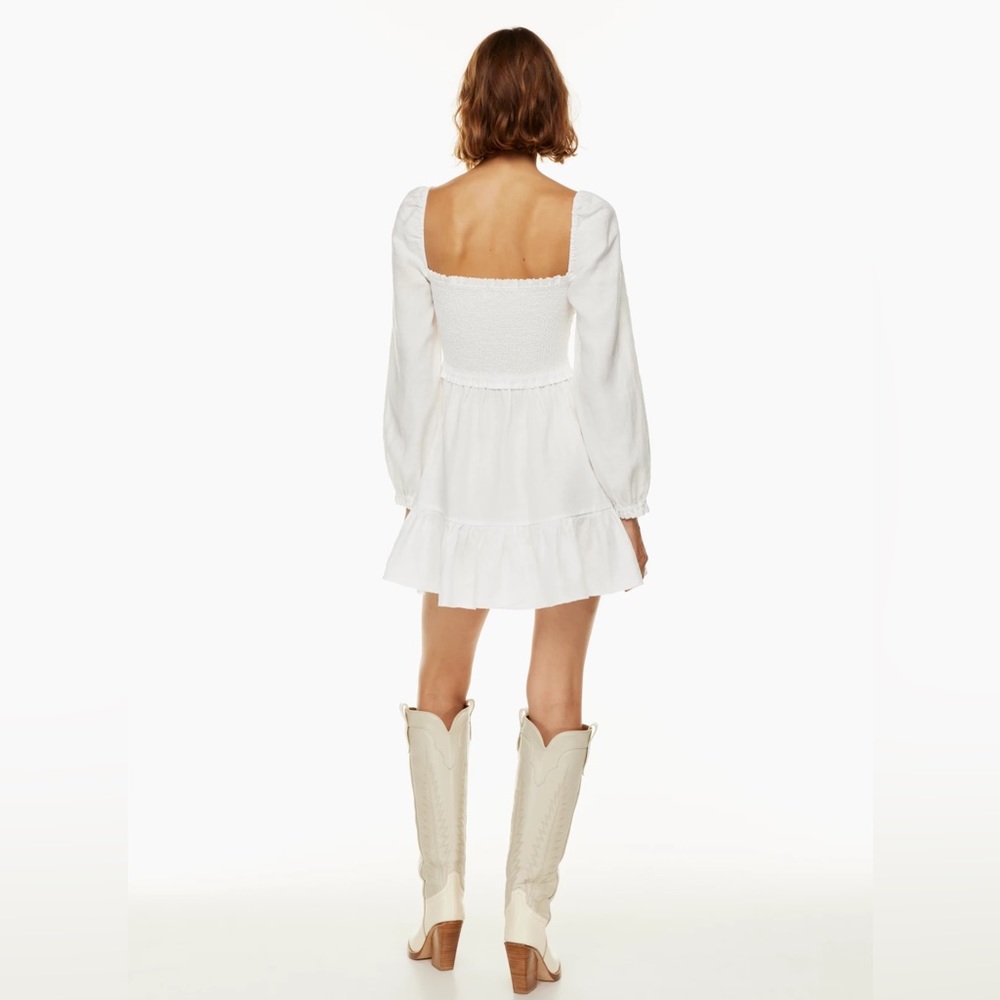 Aritzia Pink Smocked Mini Dress - Picture 6 of 11